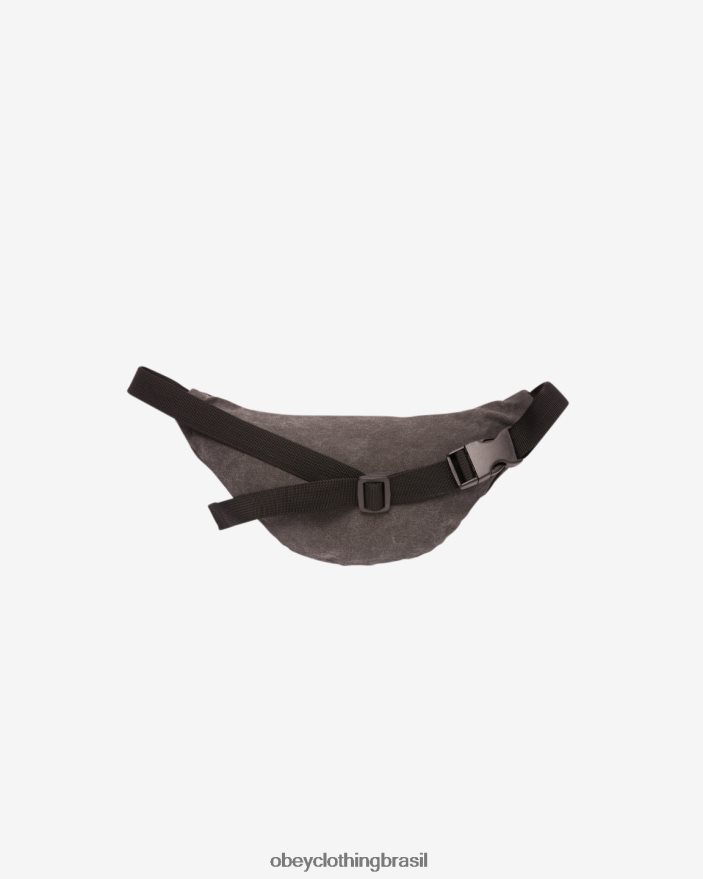 acessórios br OBEY homens bolsa de quadril desperdiçada ii pigmento preto J22J4V509