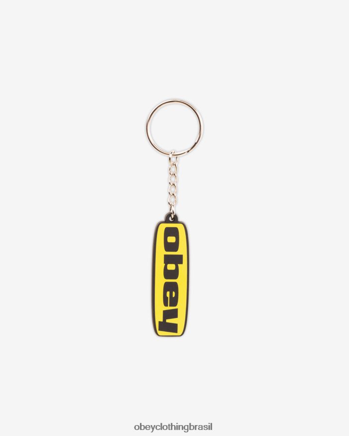 acessórios br OBEY homens chaveiro com moldura em negrito multi branco J22J4V511