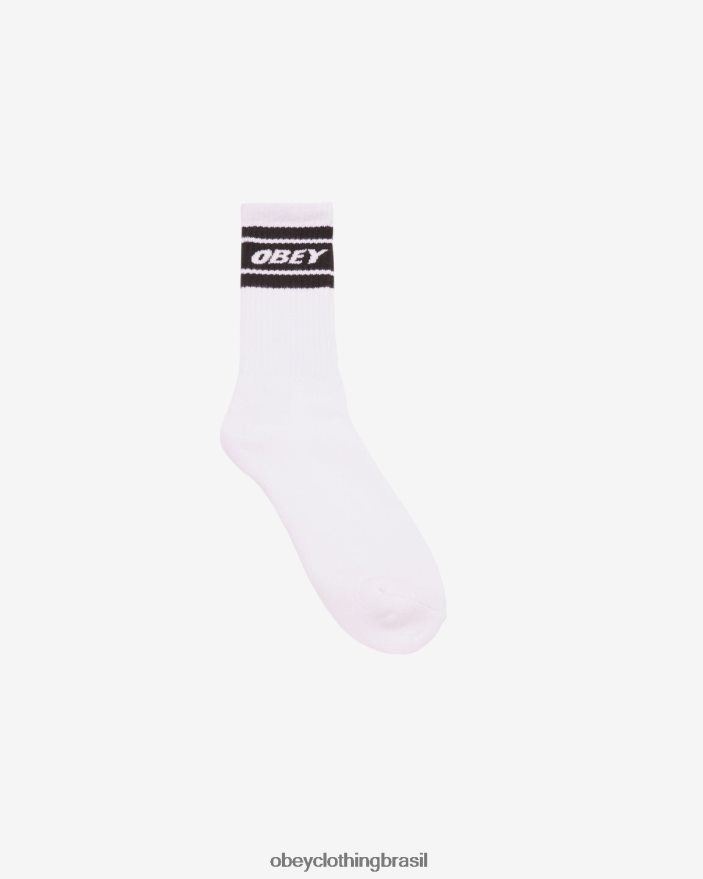 acessórios br OBEY homens meias cooper ii Branco preto J22J4V486