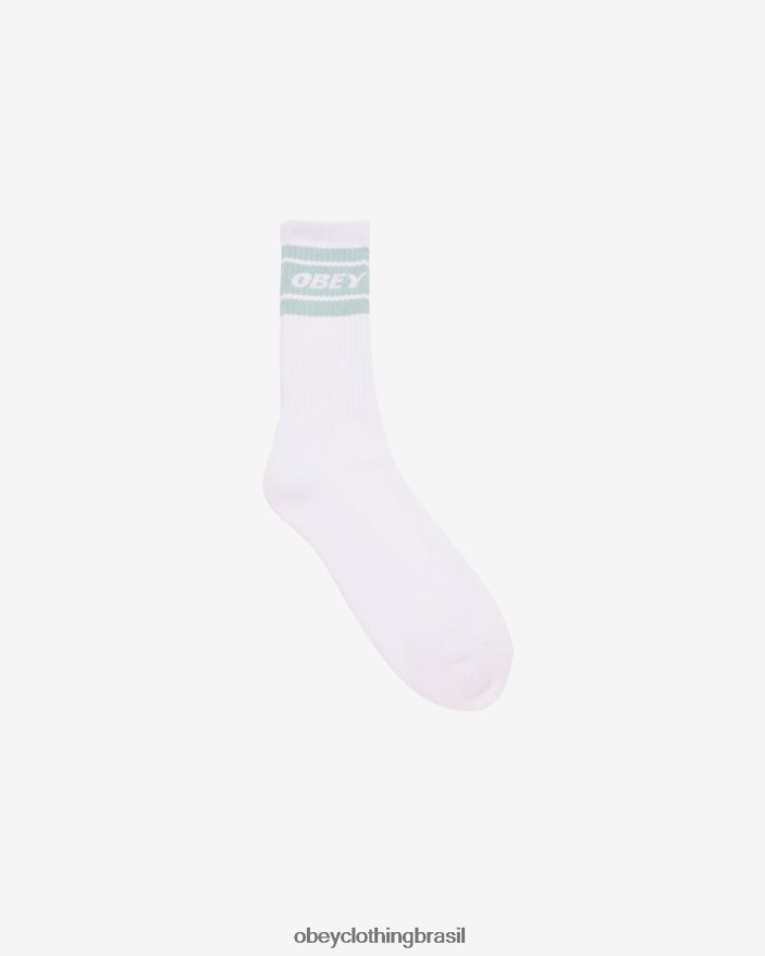 acessórios br OBEY homens meias cooper ii spray branco/surf J22J4V485