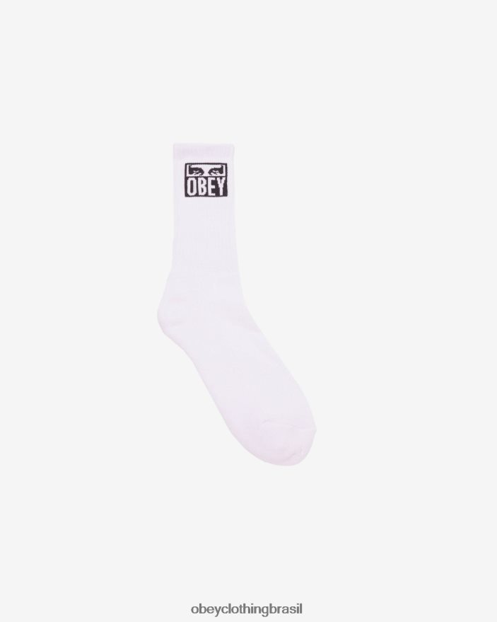acessórios br OBEY homens meias de ícone de olhos branco J22J4V492
