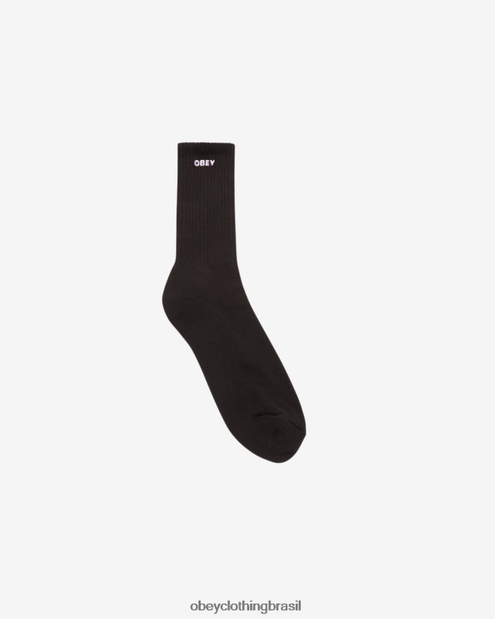 acessórios br OBEY homens meias ousadas preto J22J4V480