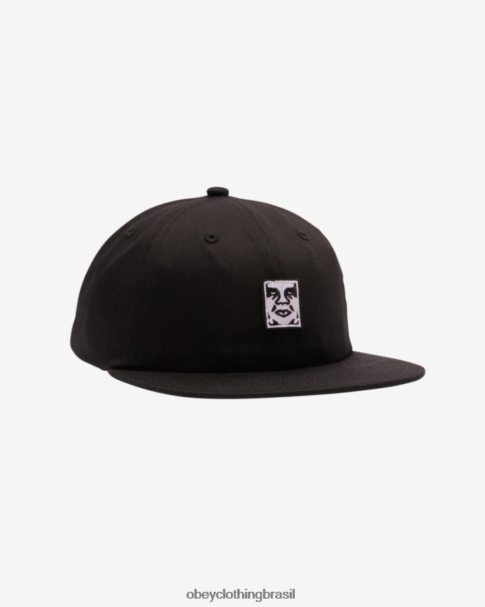 acessórios br OBEY homens alça de painel de patch de ícone preto J22J4V447