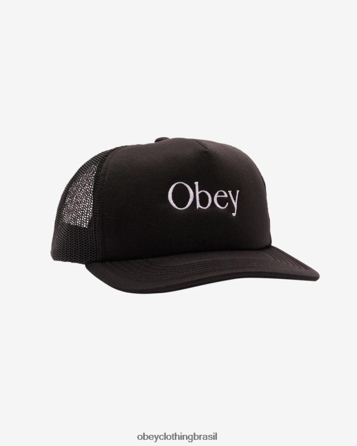 acessórios br OBEY homens caminhoneiro de página preto J22J4V475
