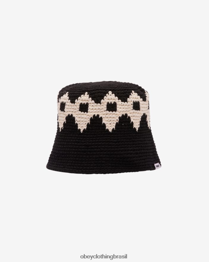 acessórios br OBEY homens chapéu balde de crochê vice-rei multi preto J22J4V473