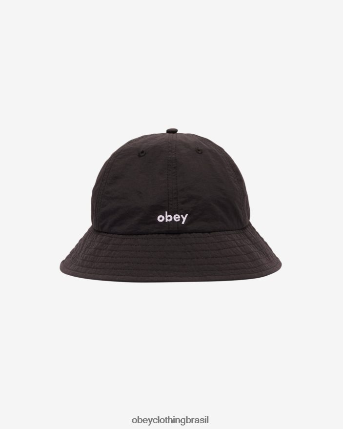 acessórios br OBEY homens chapéu balde de náilon novio preto J22J4V471