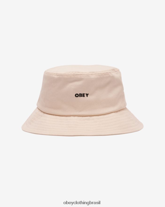 acessórios br OBEY homens chapéu balde de sarja ousado cru J22J4V468