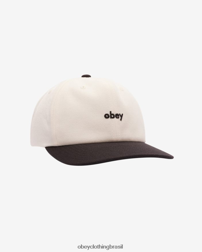 acessórios br OBEY homens ii tom minúsculo 6 painel multi branco J22J4V456