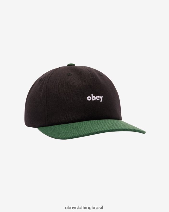 acessórios br OBEY homens ii tom minúsculo 6 painel multi preto J22J4V454
