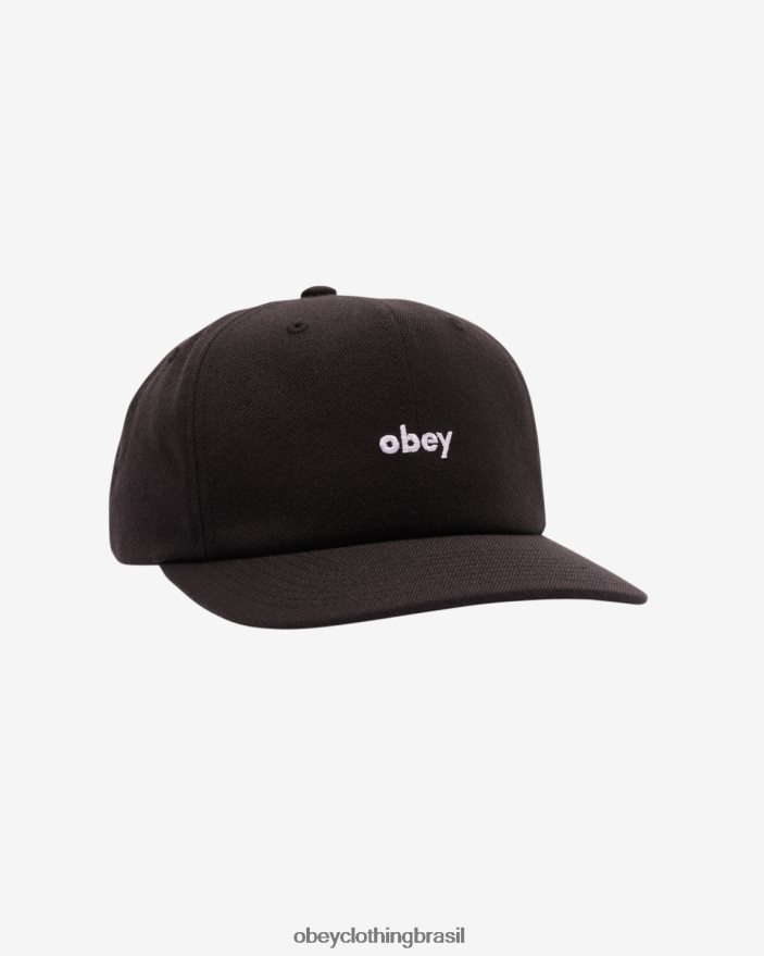 acessórios br OBEY homens painel 6 minúsculo preto J22J4V463