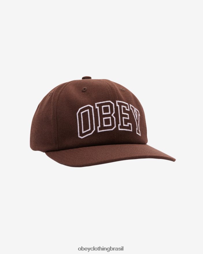 acessórios br OBEY homens painel da academia 6 chocolate escuro J22J4V458