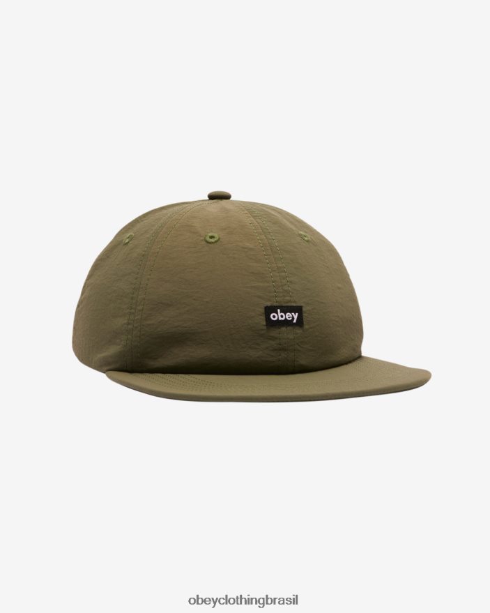 acessórios br OBEY homens painel minúsculo de nylon 6 musgo verde J22J4V453