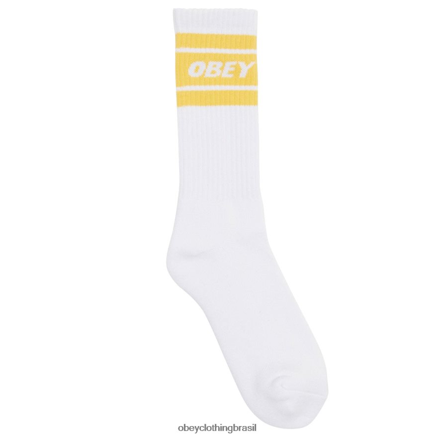 acessórios br OBEY homens meias cooper ii branco/favo de mel J22J4V1069