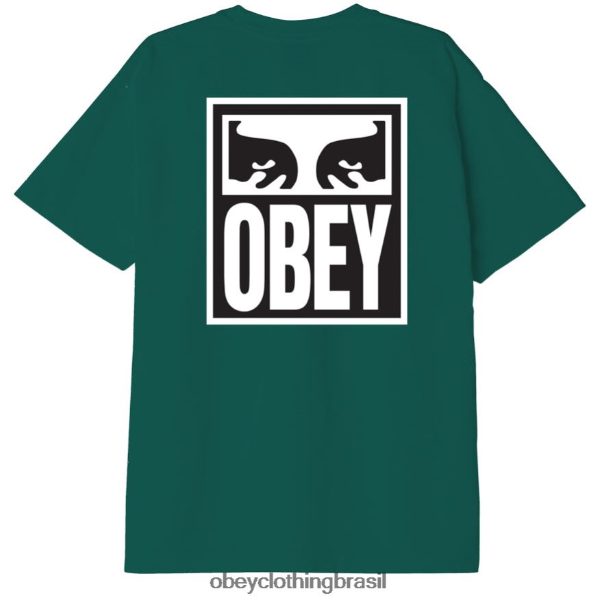 roupas br OBEY homens Camiseta Eyes Icon II Peso Pesado aventura verde J22J4V867