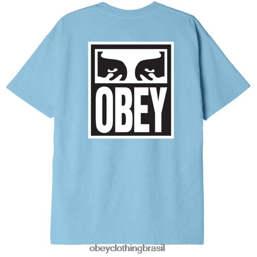 roupas br OBEY homens Camiseta Eyes Icon II Peso Pesado céu azul J22J4V864