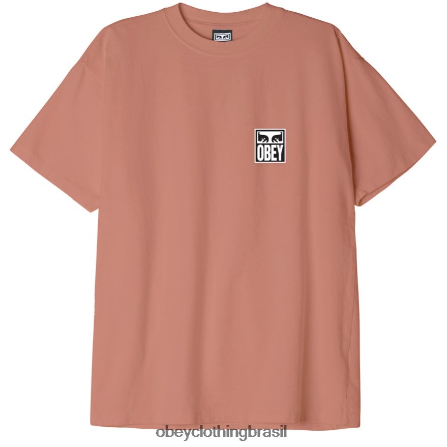 roupas br OBEY homens Camiseta Eyes Icon II Peso Pesado cortiça J22J4V868