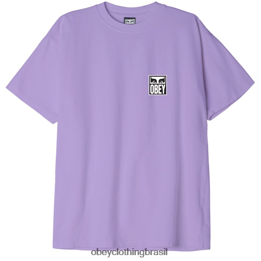 roupas br OBEY homens Camiseta Eyes Icon II Peso Pesado lavanda digital J22J4V869