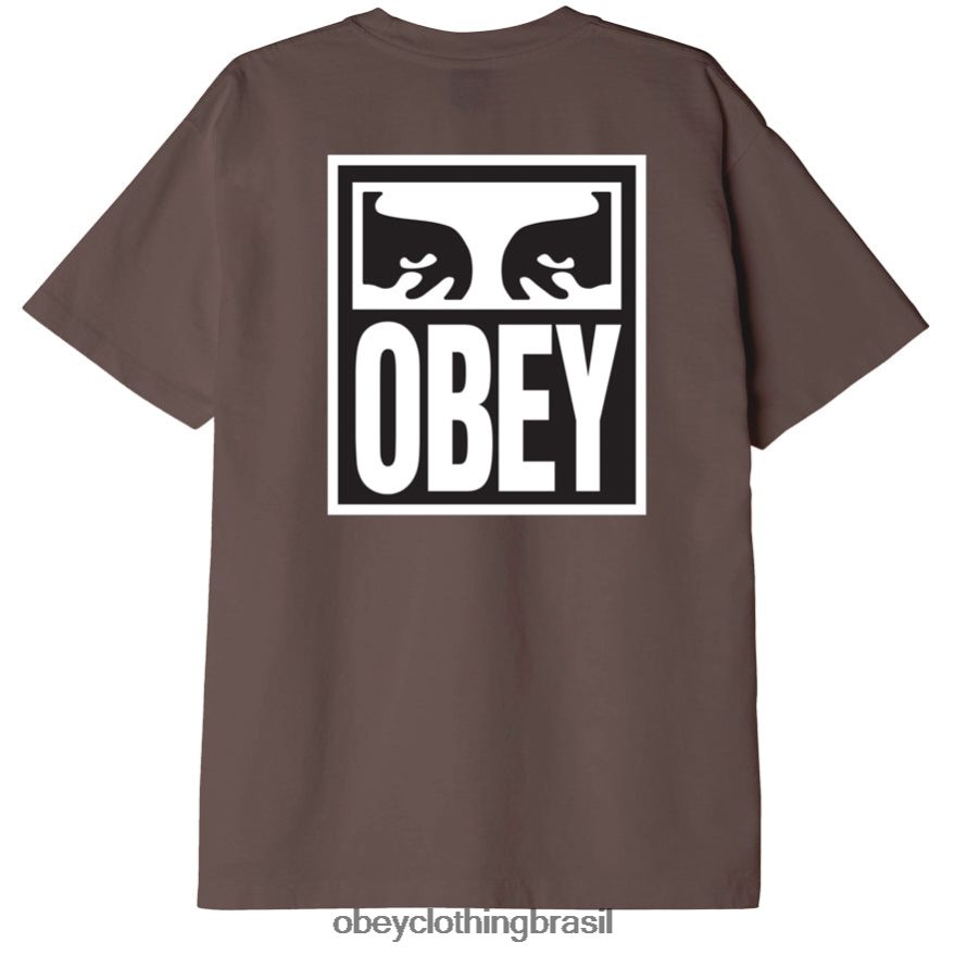 roupas br OBEY homens Camiseta Eyes Icon II Peso Pesado lodo J22J4V865