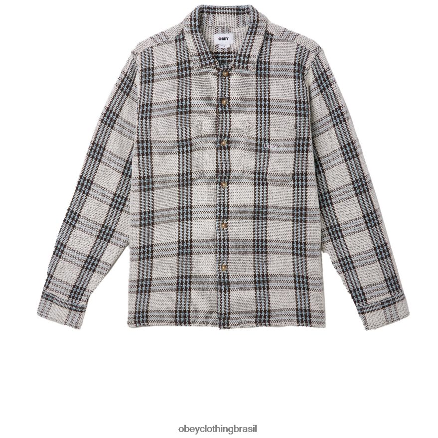 roupas br OBEY homens camisa wes multi cru J22J4V764