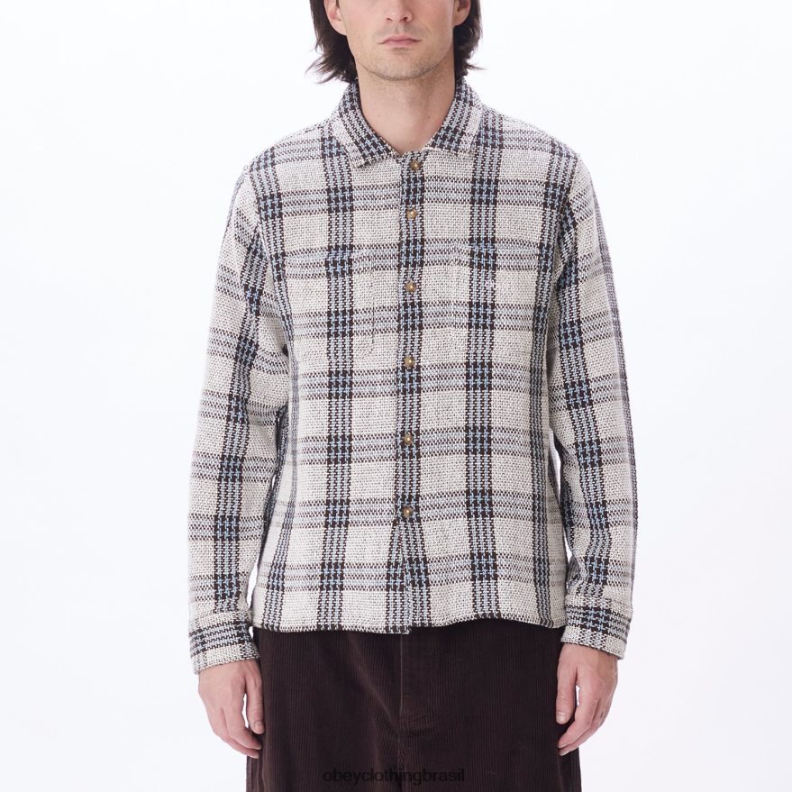 roupas br OBEY homens camisa wes multi cru J22J4V764