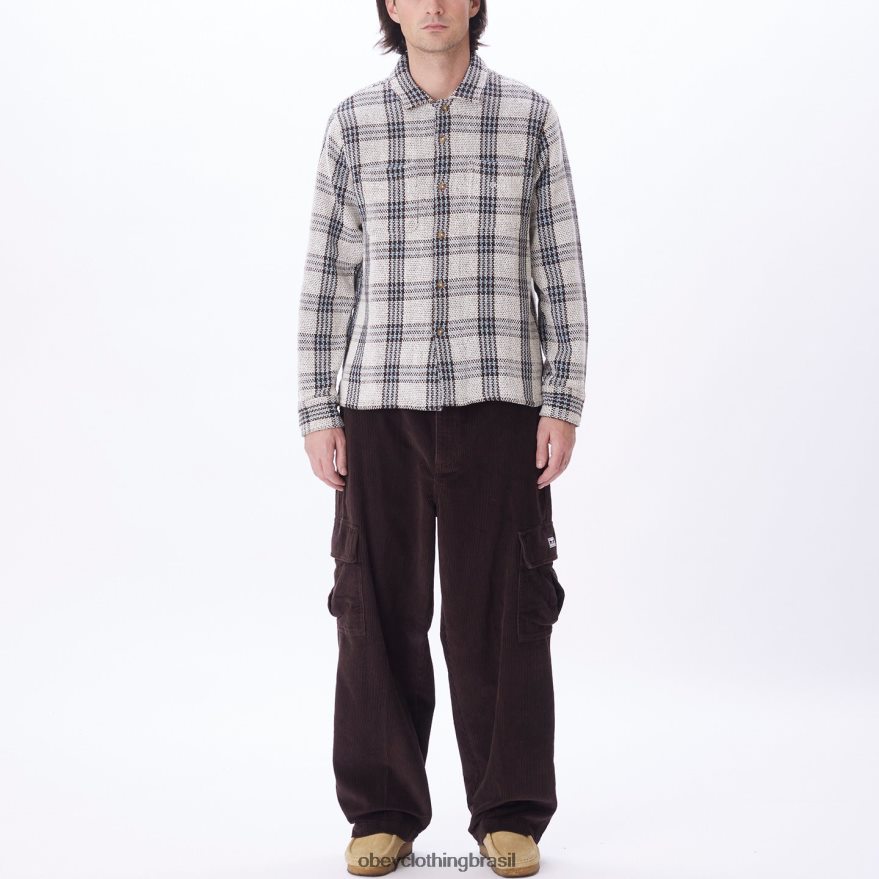 roupas br OBEY homens camisa wes multi cru J22J4V764
