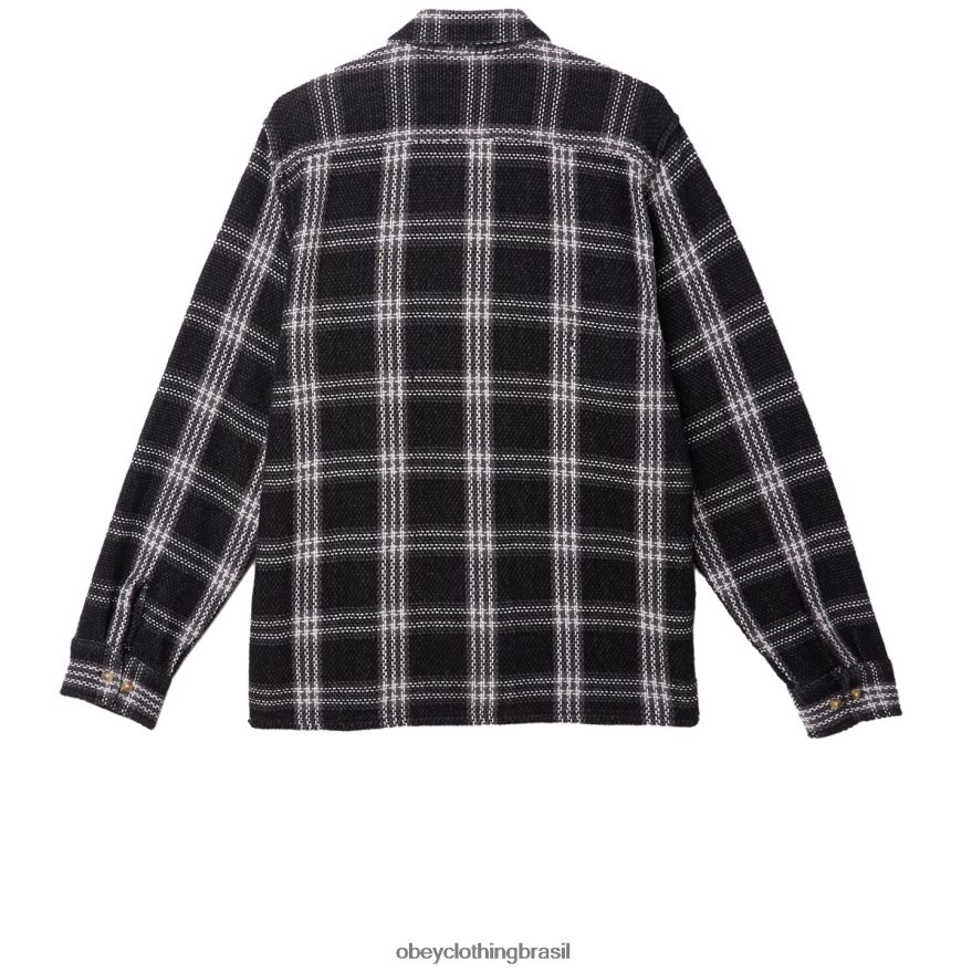 roupas br OBEY homens camisa wes multi preto J22J4V763
