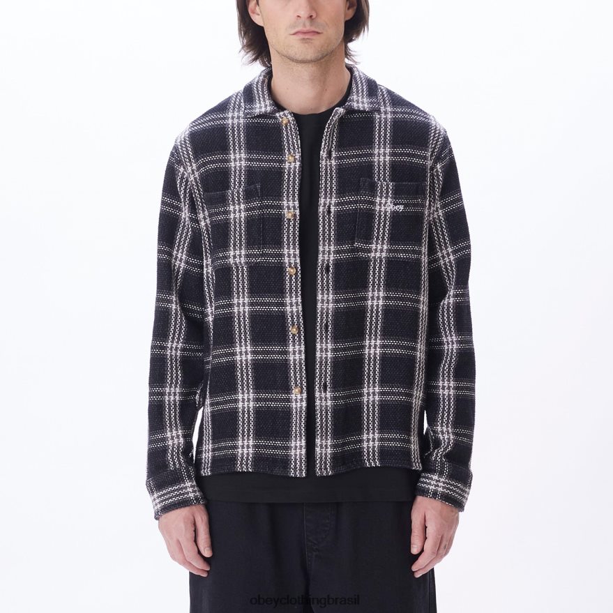 roupas br OBEY homens camisa wes multi preto J22J4V763
