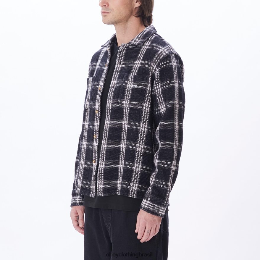 roupas br OBEY homens camisa wes multi preto J22J4V763