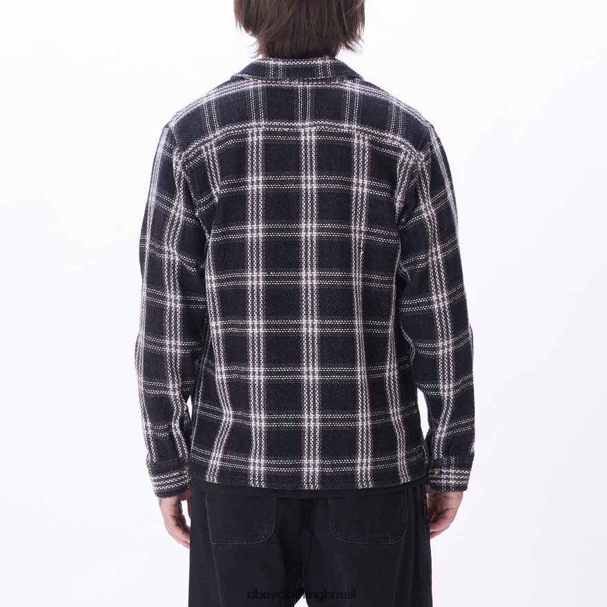 roupas br OBEY homens camisa wes multi preto J22J4V763