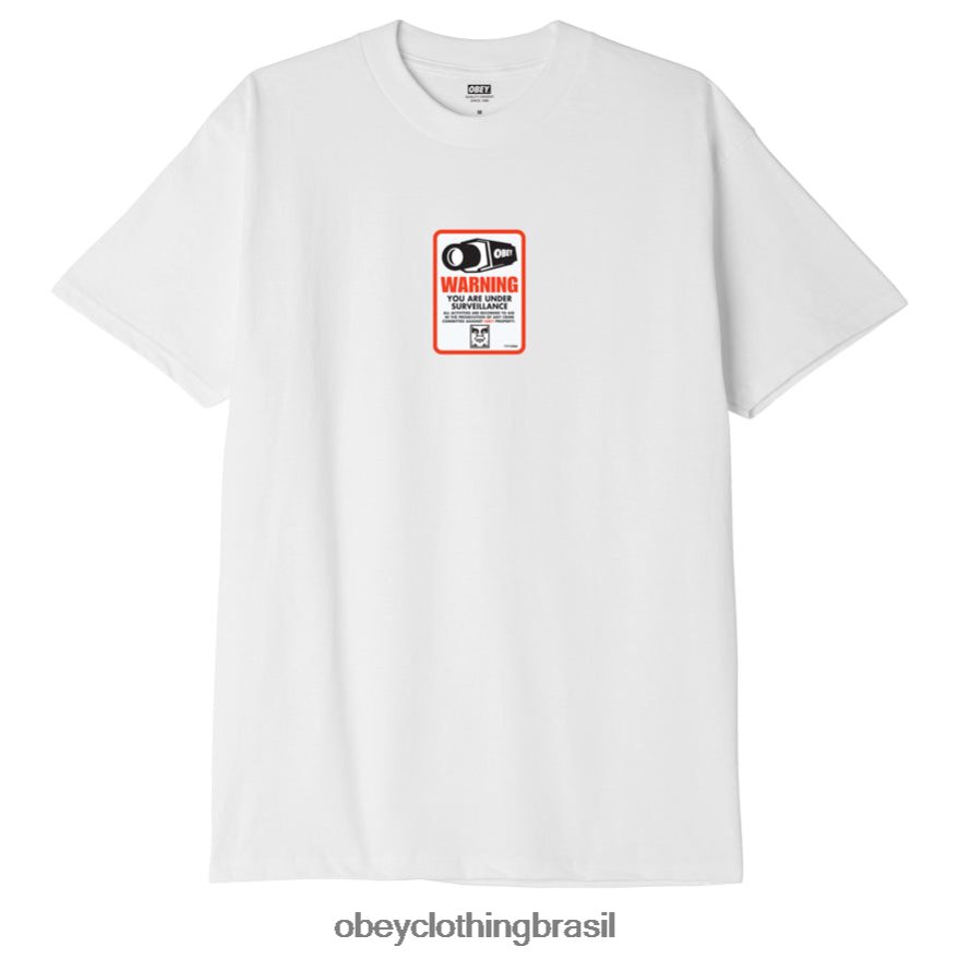 roupas br OBEY homens camiseta clássica de vigilância branco J22J4V898