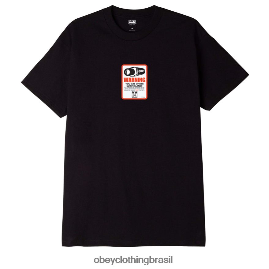 roupas br OBEY homens camiseta clássica de vigilância preto J22J4V895
