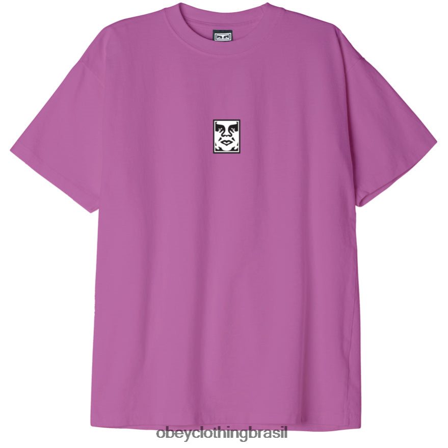roupas br OBEY homens camiseta ícone peso pesado amoreira roxa J22J4V848
