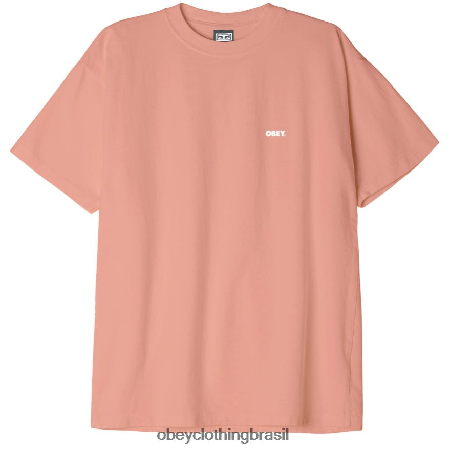 roupas br OBEY homens camiseta peso pesado Bold III cortiça J22J4V861