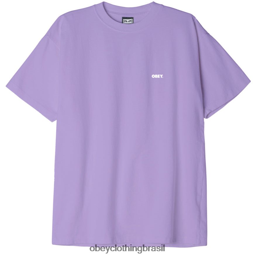 roupas br OBEY homens camiseta peso pesado Bold III lavanda digital J22J4V862