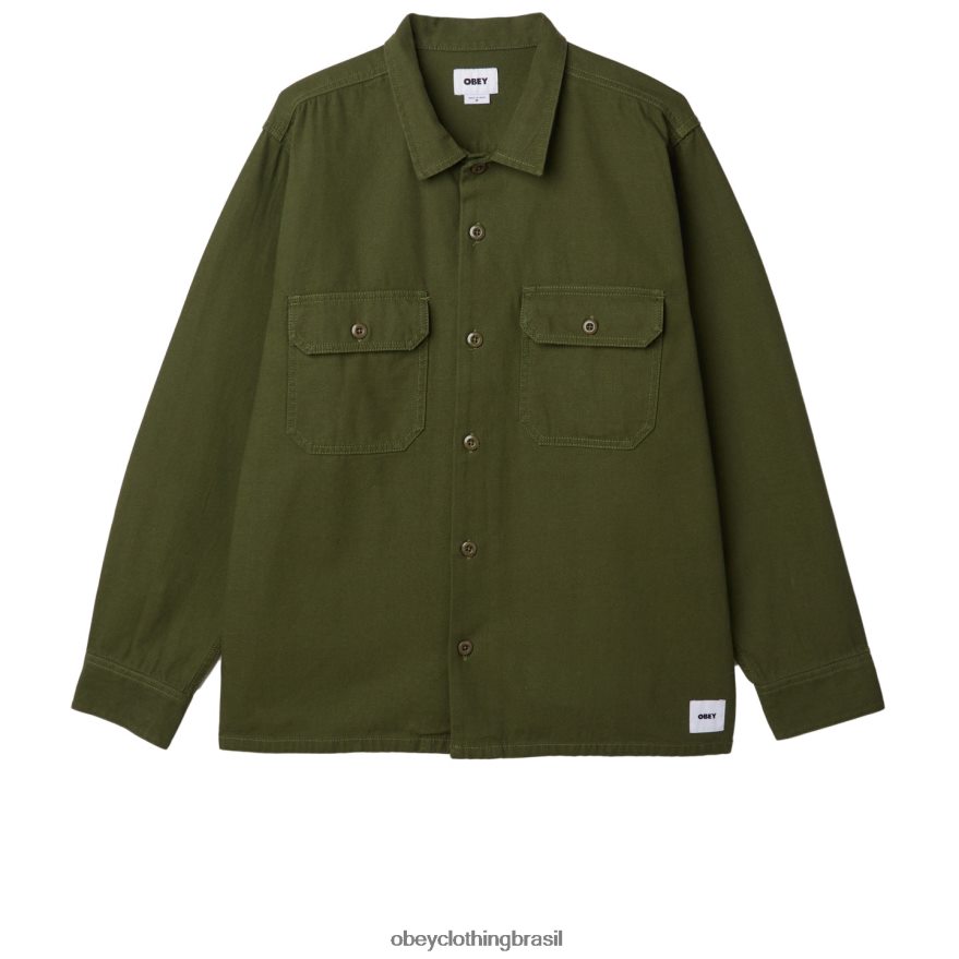 roupas br OBEY homens menos camisa exército J22J4V769