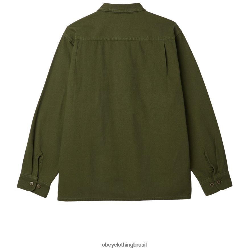 roupas br OBEY homens menos camisa exército J22J4V769