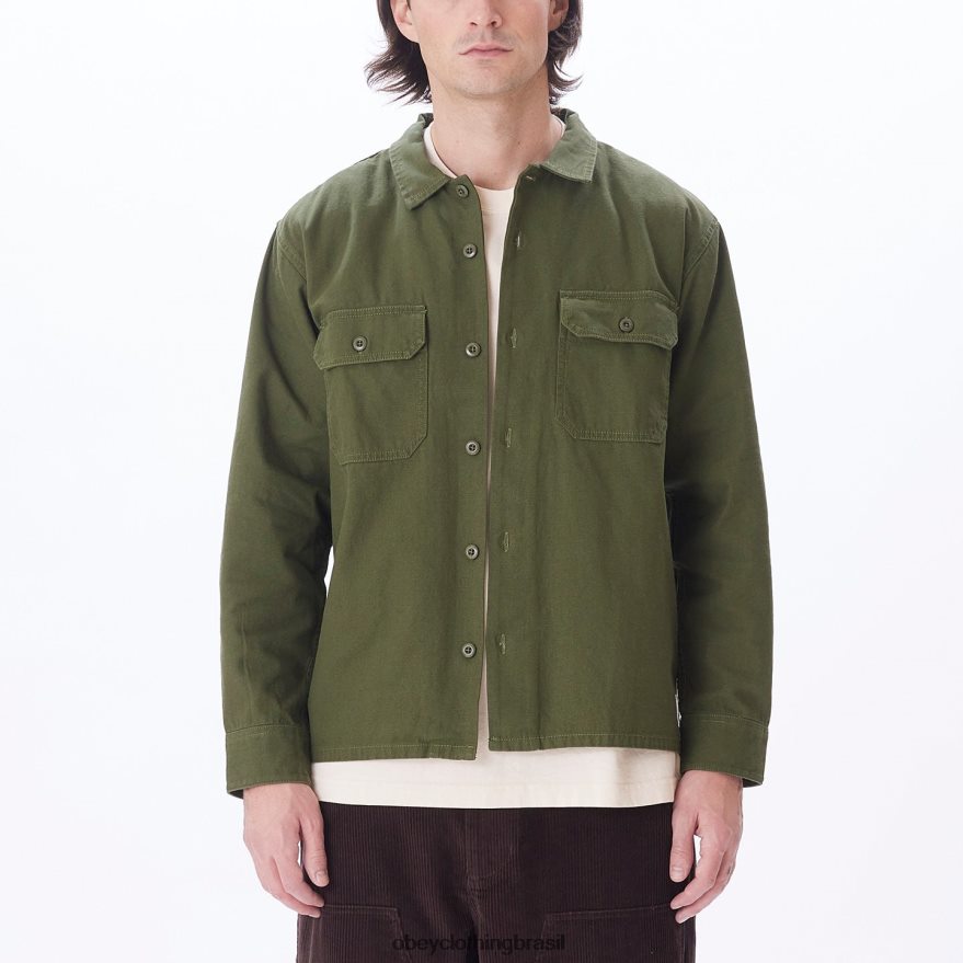 roupas br OBEY homens menos camisa exército J22J4V769
