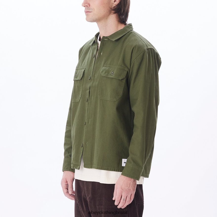 roupas br OBEY homens menos camisa exército J22J4V769