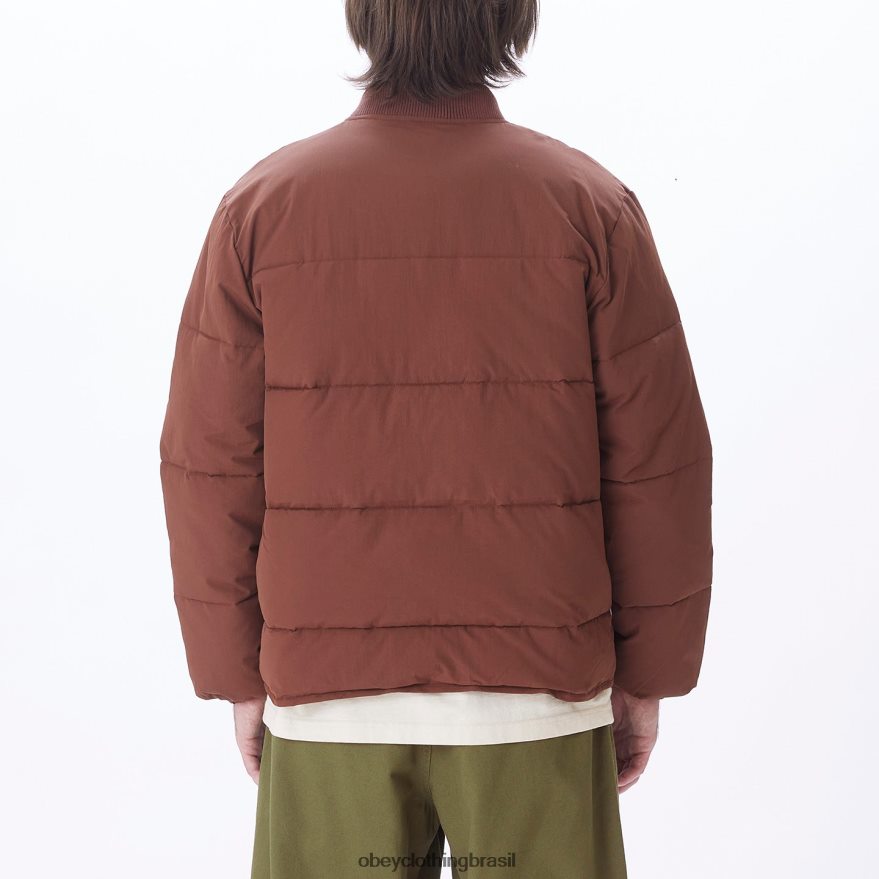 roupas br OBEY homens jaqueta charlie sépia J22J4V823