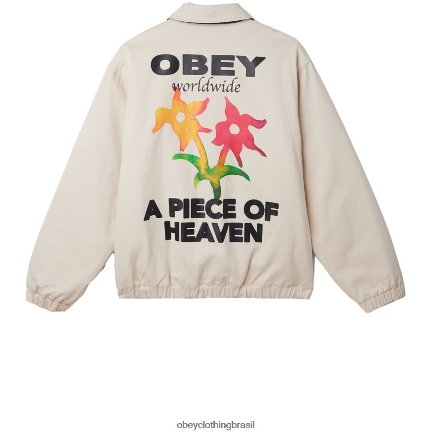 roupas br OBEY homens jaqueta leimert argila J22J4V830