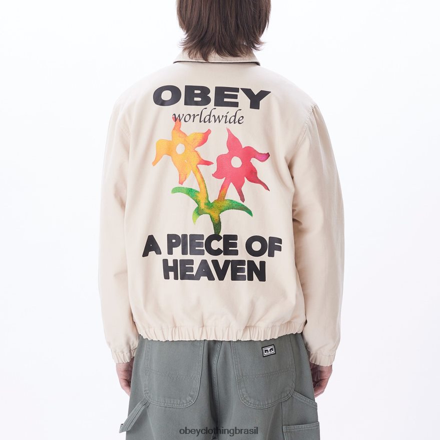 roupas br OBEY homens jaqueta leimert argila J22J4V830