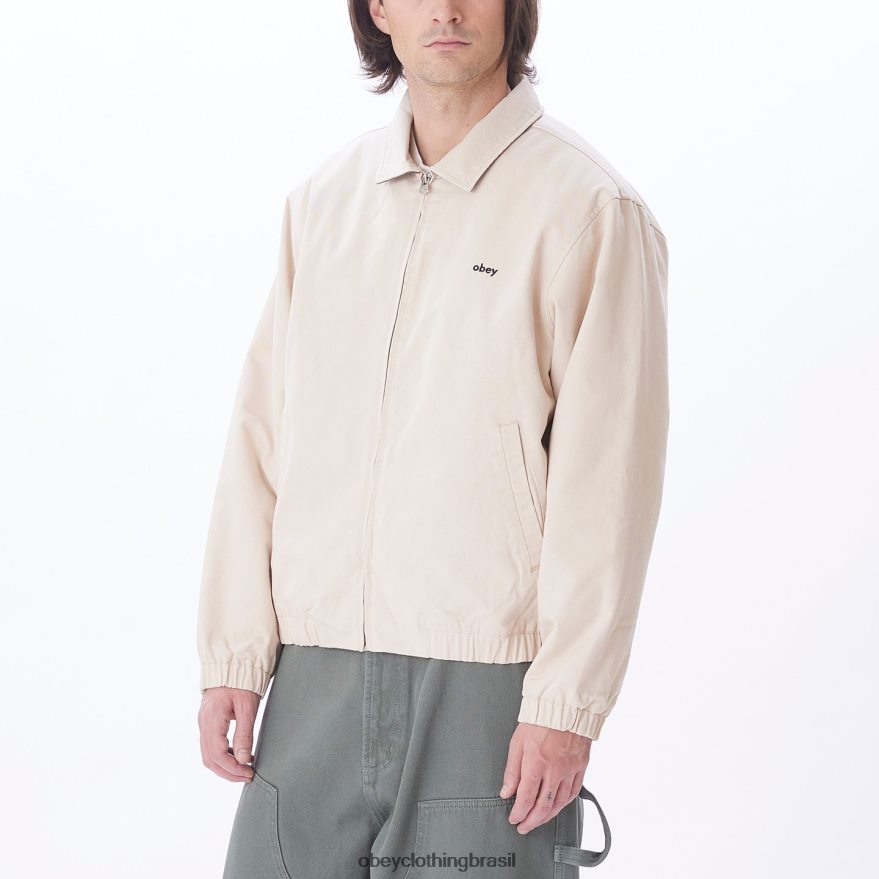 roupas br OBEY homens jaqueta leimert argila J22J4V830