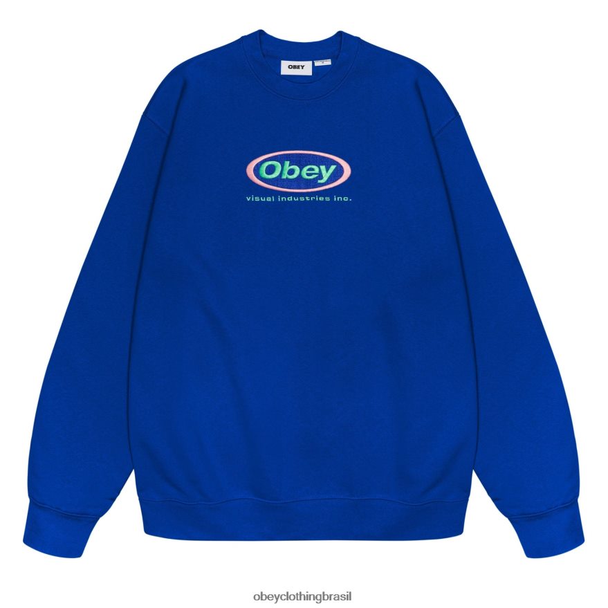 roupas br OBEY homens Inc. gola redonda surfar azul J22J4V1049