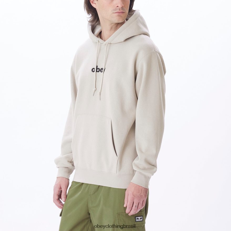 roupas br OBEY homens capuz pulôver minúsculo cinza prateado J22J4V1015
