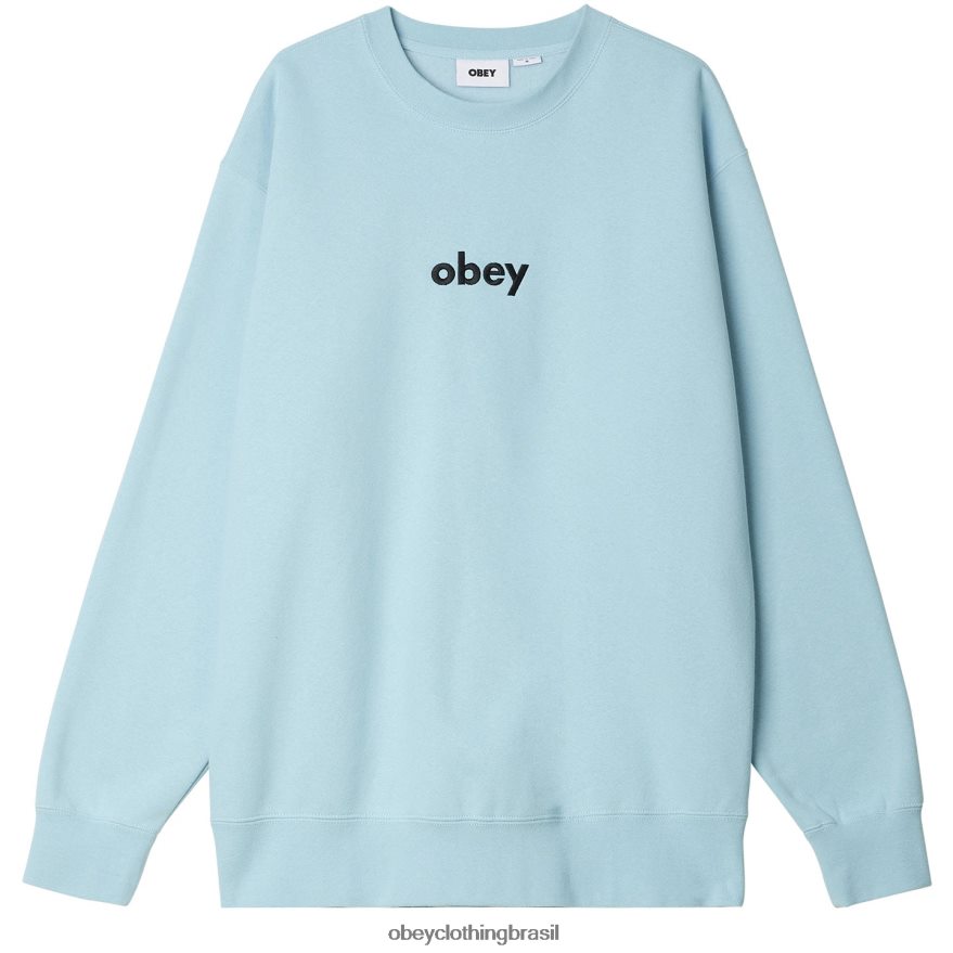 roupas br OBEY homens gola redonda minúscula céu azul J22J4V1054