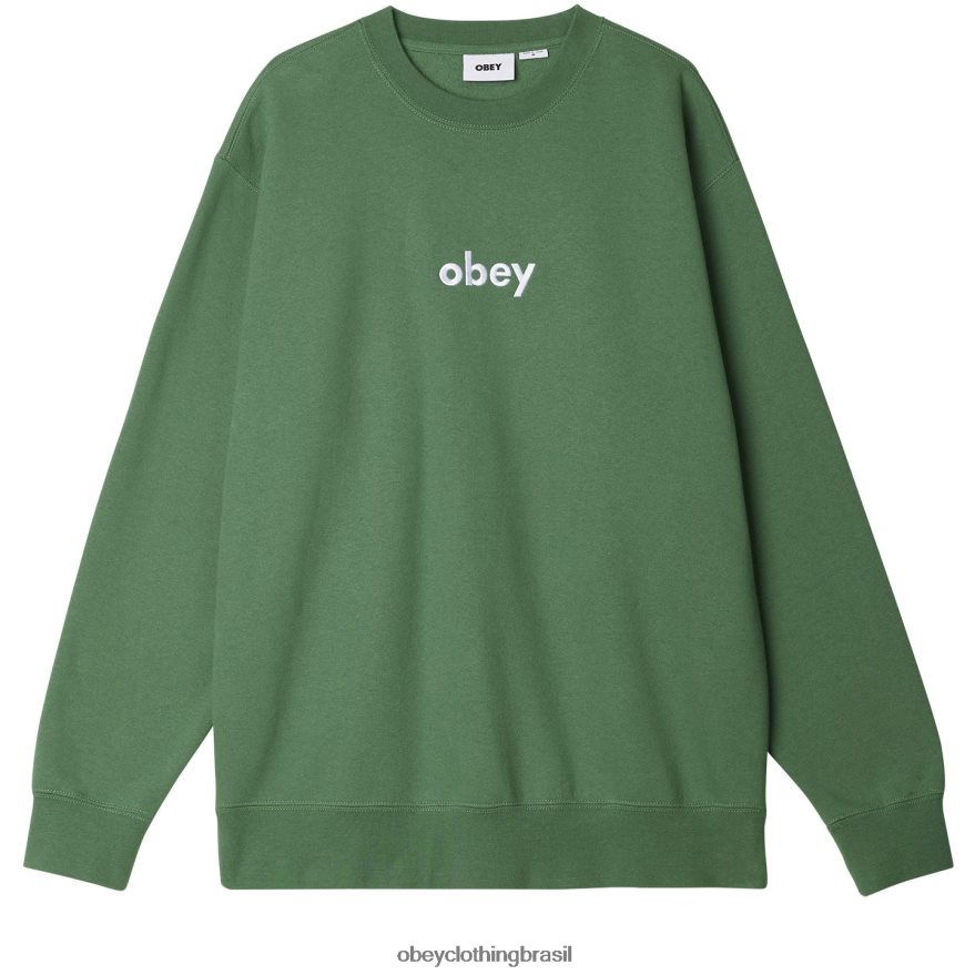 roupas br OBEY homens gola redonda minúscula folha de palmeira J22J4V1053