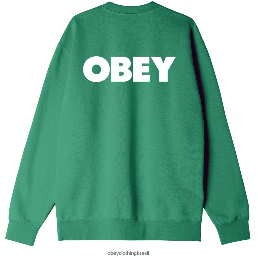 roupas br OBEY homens gola redonda ousada e pesada folha de palmeira J22J4V1011