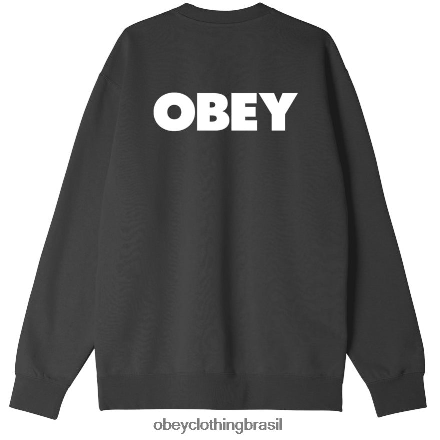 roupas br OBEY homens gola redonda premium ousada preto J22J4V1040
