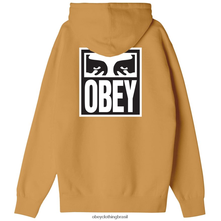 roupas br OBEY homens olhos ícone ii pulôver pesado com capuz mostrador solar J22J4V1008