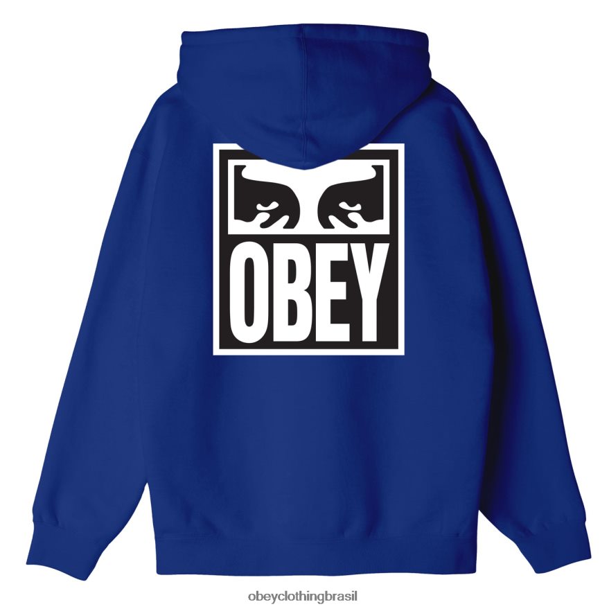 roupas br OBEY homens olhos ícone zip premium zip capuz surfar azul J22J4V989